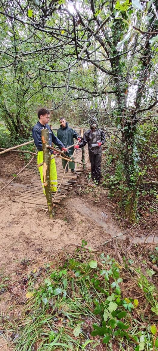 Chantier école des Bac Pro1 Gestion des Milieux Naturels et de la Faune