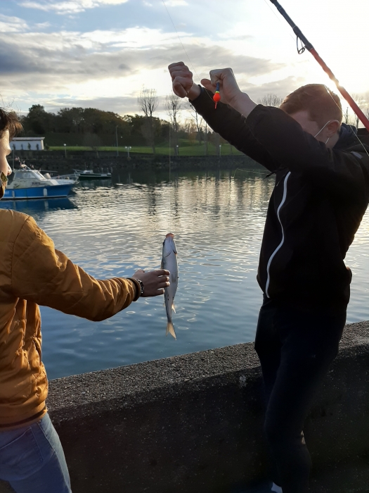 Activités du mercredi pour les élèves internes - Pêche au bord de la Nivelle